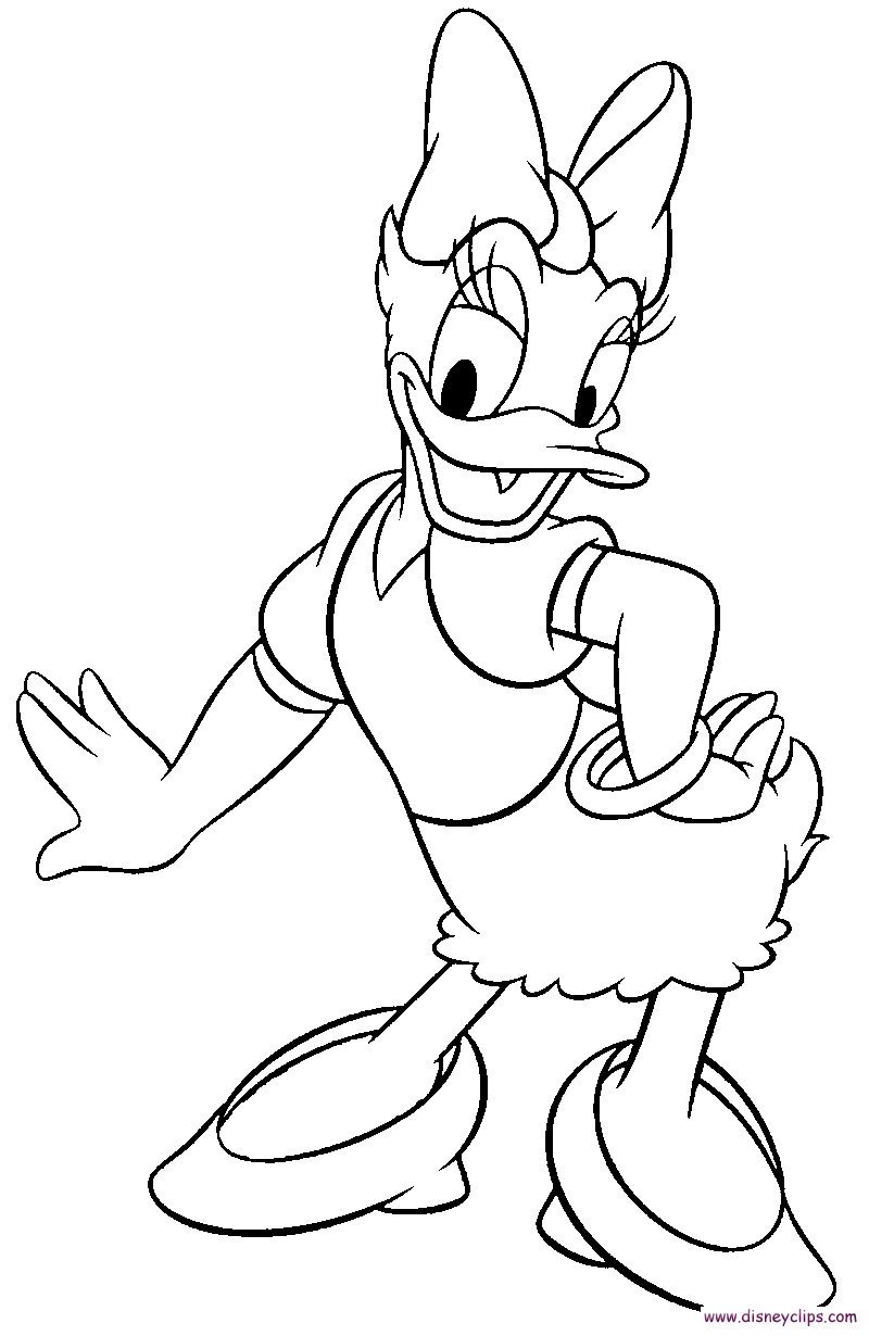 Daisyduckcoloringgif ã cartoon coloring pages cartoon drawings disney coloring pages