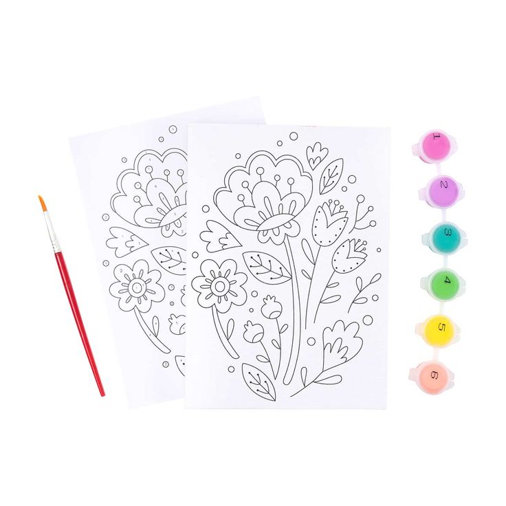 American crafts daisy paint by number kit in x in paint by number kits paint by number painting
