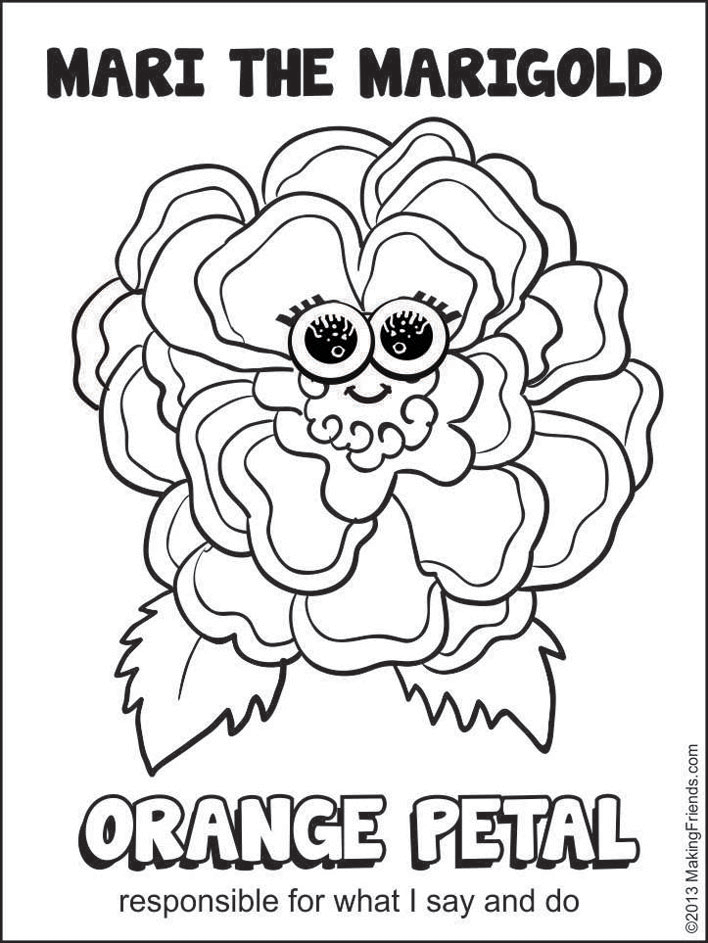 Orange petal