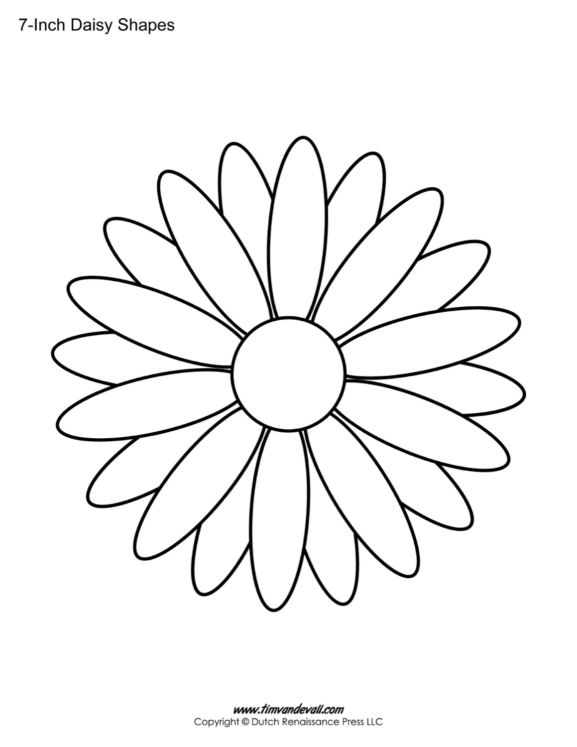 Daisy templates â tims printables