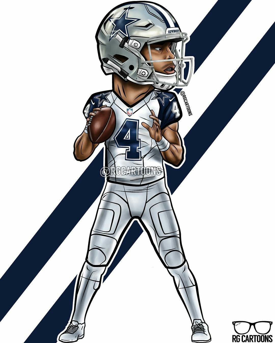 Pin by tonita dawkins on coloring pages dak prescott dallas cowboys cowboys