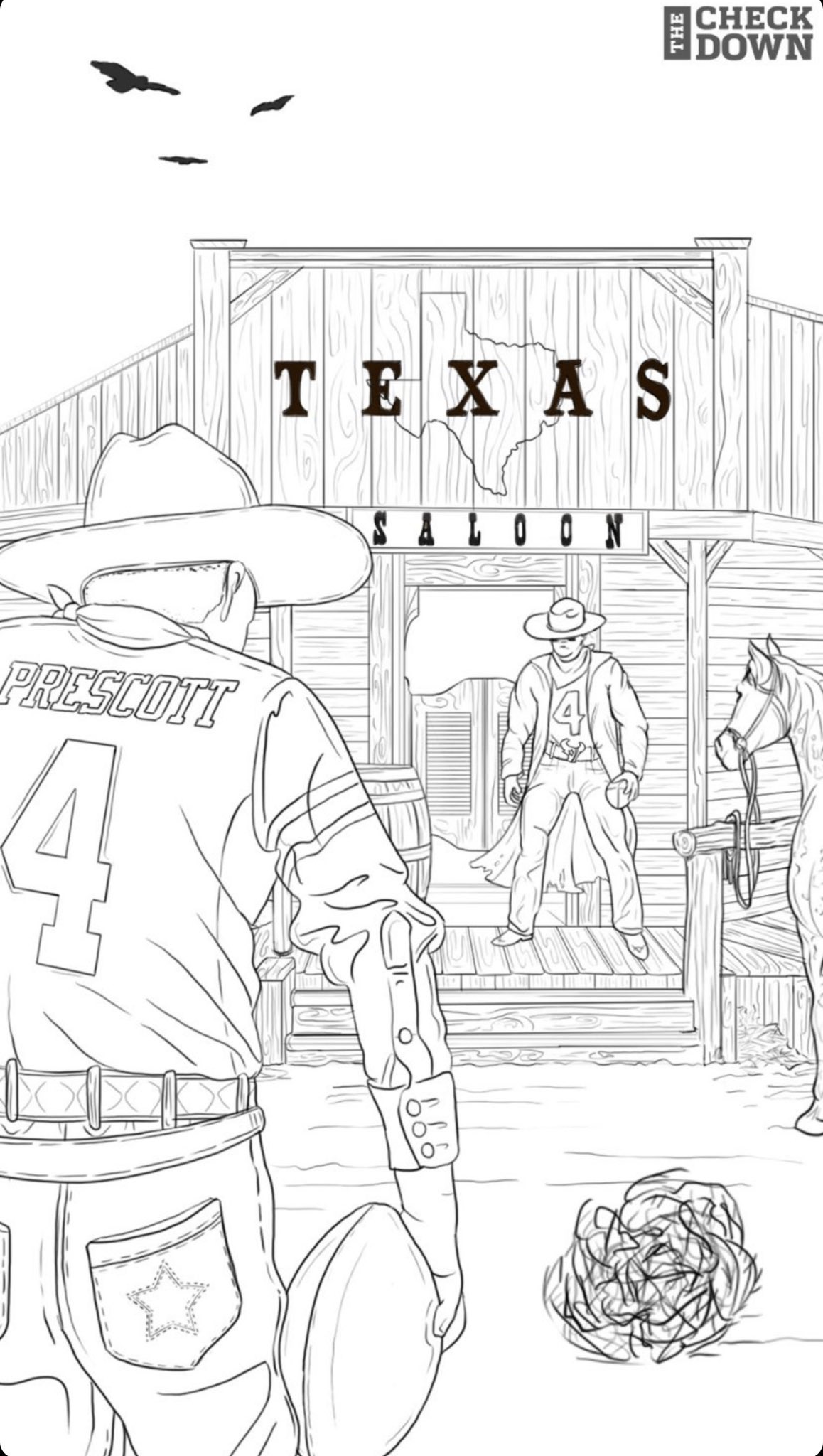 Rj ochoa on x thecheckdown created nfl coloring pages and shared them on instagram two of them feature dak prescott and ezekiel elliott httpstcoohtwzfwet x