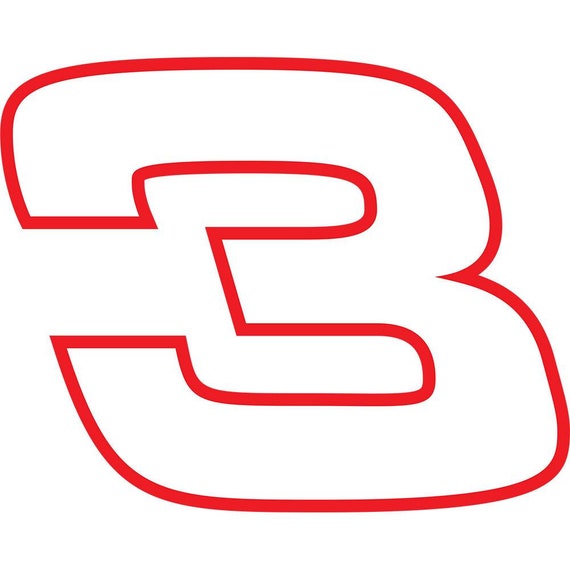 Inch dale earnhardt decal piece decal