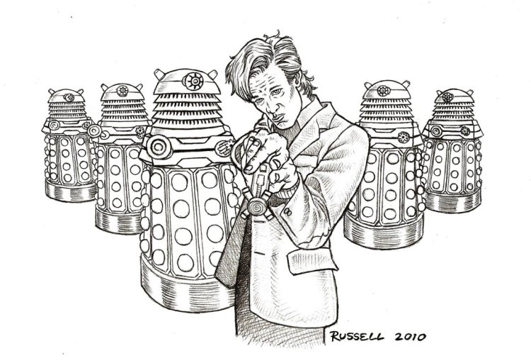 Free doctor who fan art coloring books plus bonus coloring pages