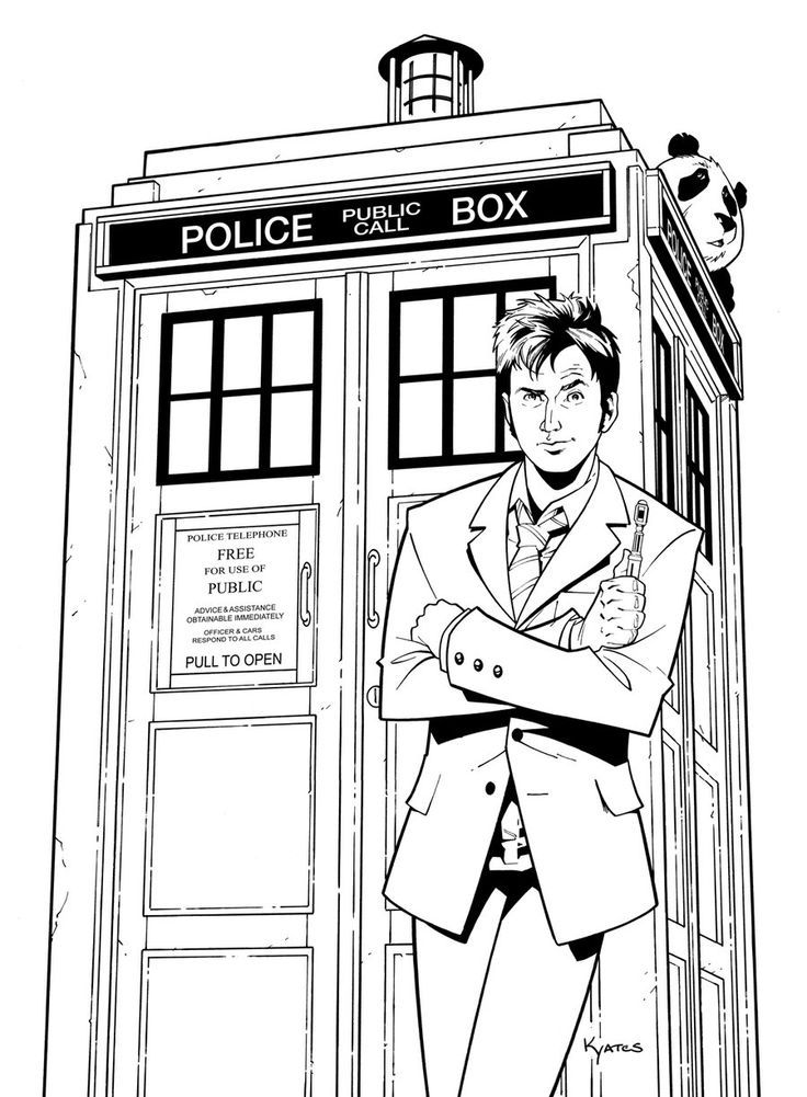 Doctor who coloring pages