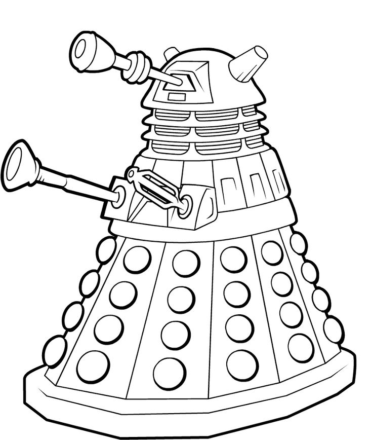 Doctor who coloring pages