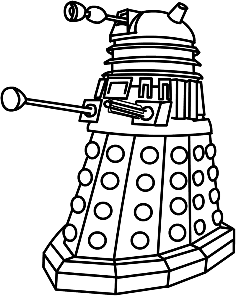 Dalek by thendd on deviantart dalek coloring pages colorful art