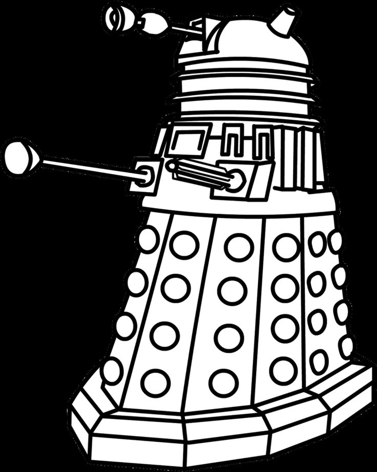 Dalek by thendd on deviantart dalek coloring pages colorful art