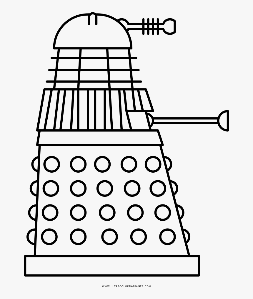 Dalek coloring page