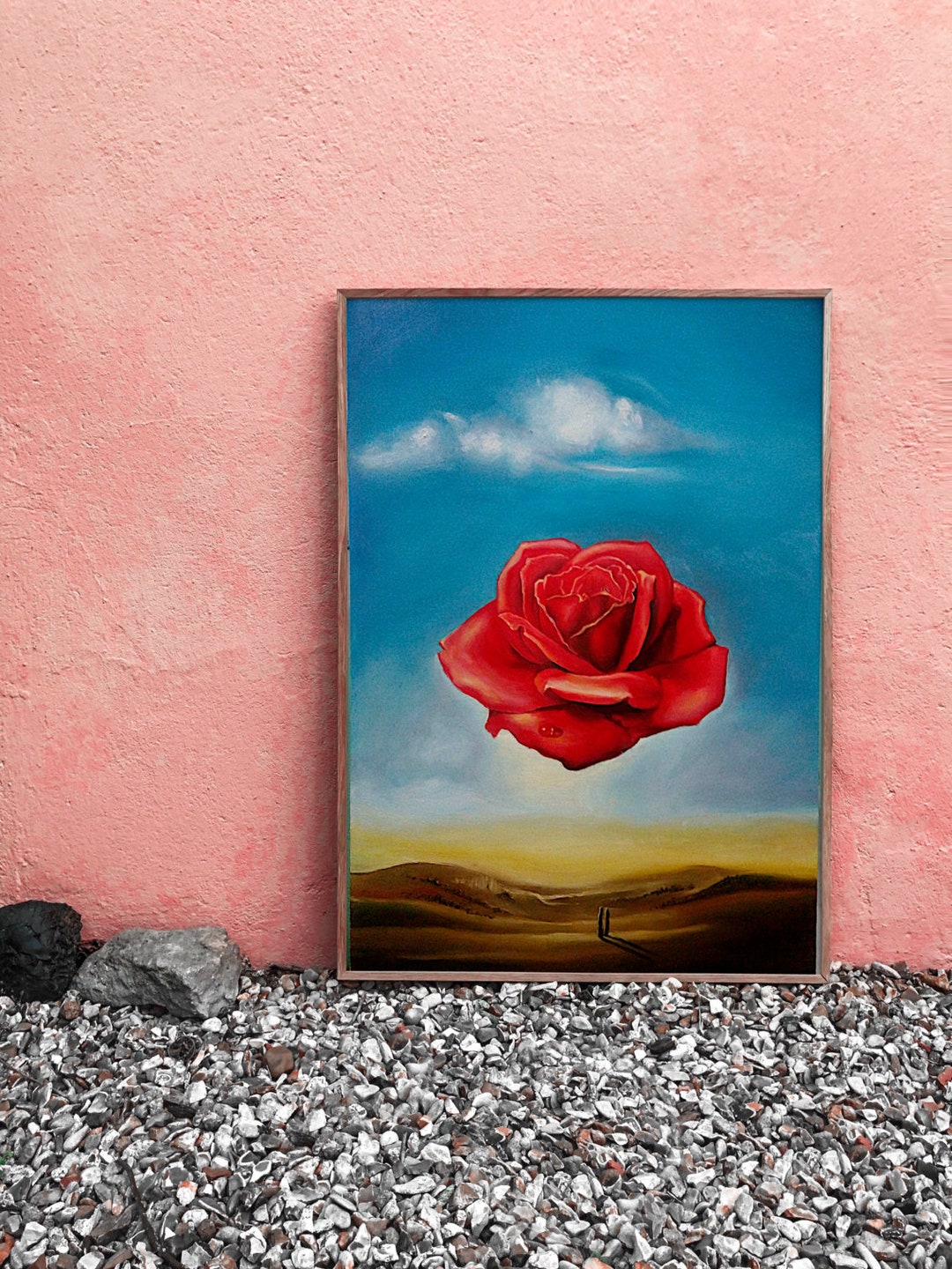 The meditative rose salvador dali gallery framed gift museum poster canvas birthday gift studio