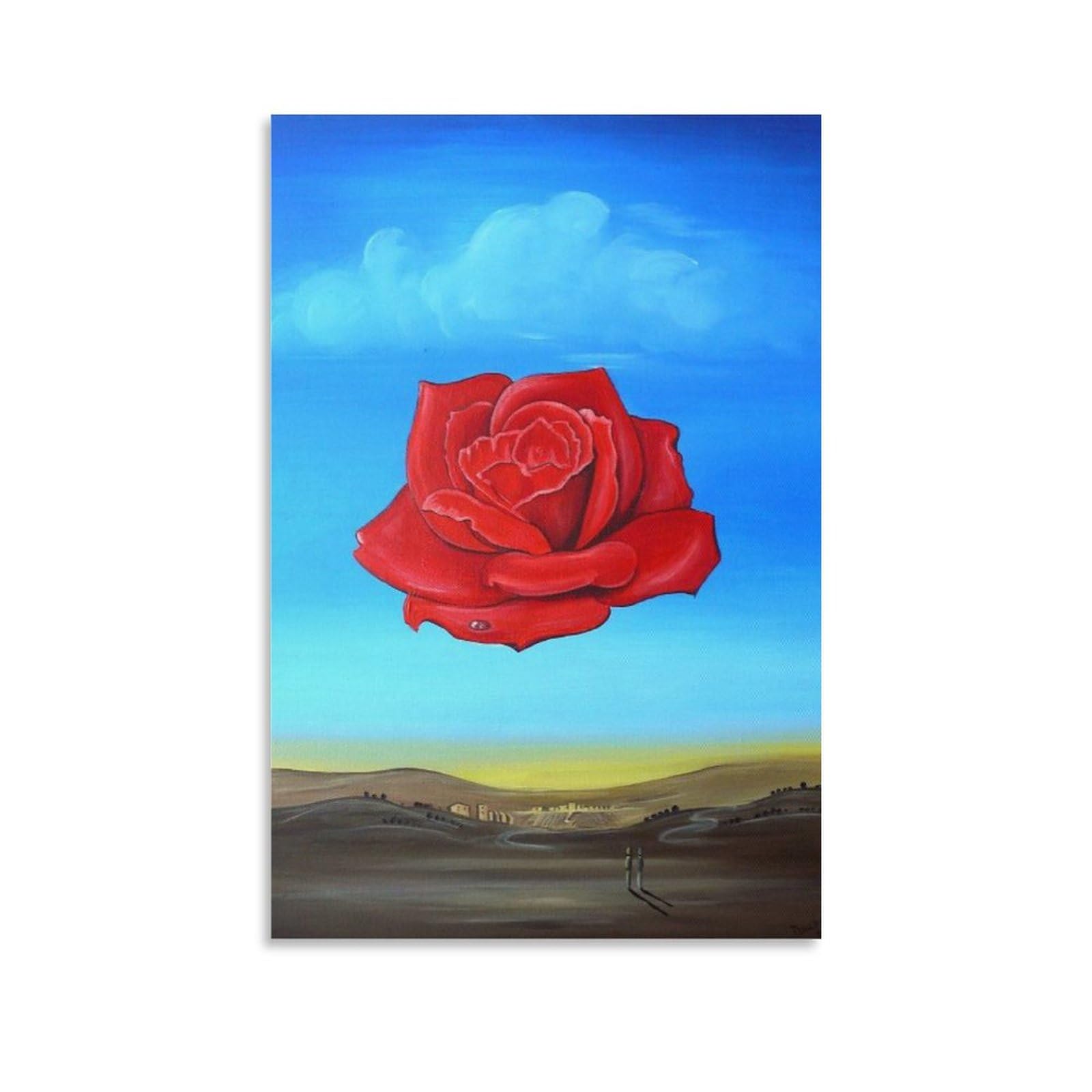 Salvador dali wall artmeditative rose by salvador dali prints canvas wall art poster picture print canvas poster wall paint art posters decor modern home artworks gift idea xinchxcm posters prints