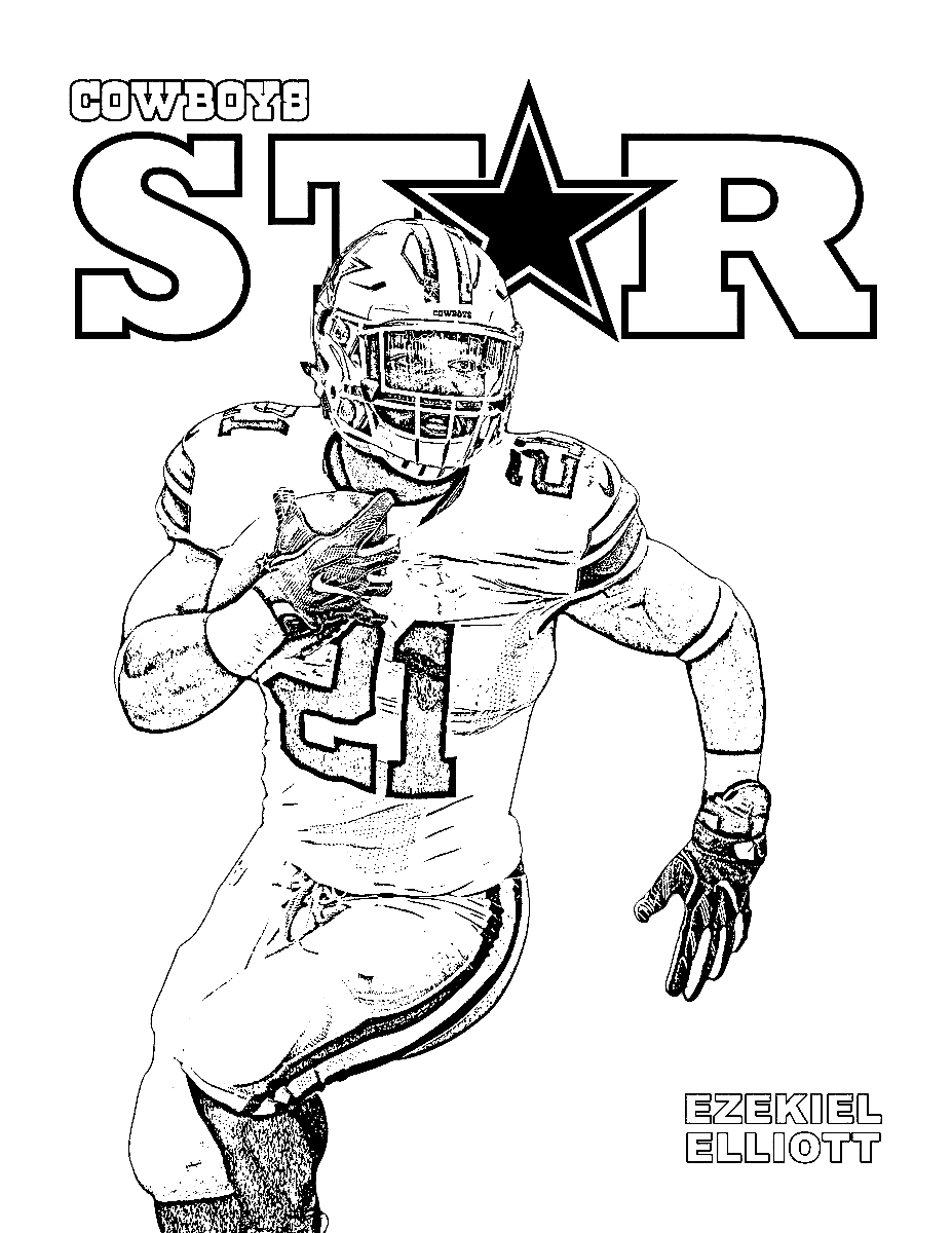 Dallas cowboys coloring pages printable for free download