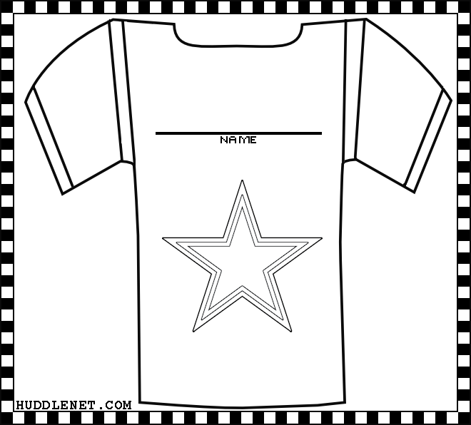 Dallas cowboys free coloring pages