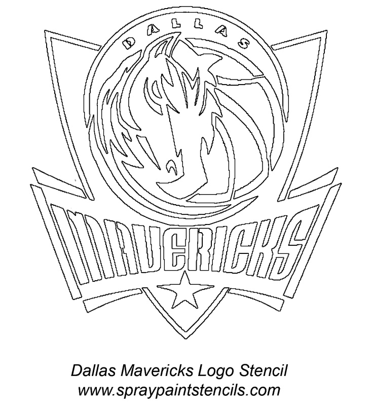 Jic dallas mavericks stencils mavericks