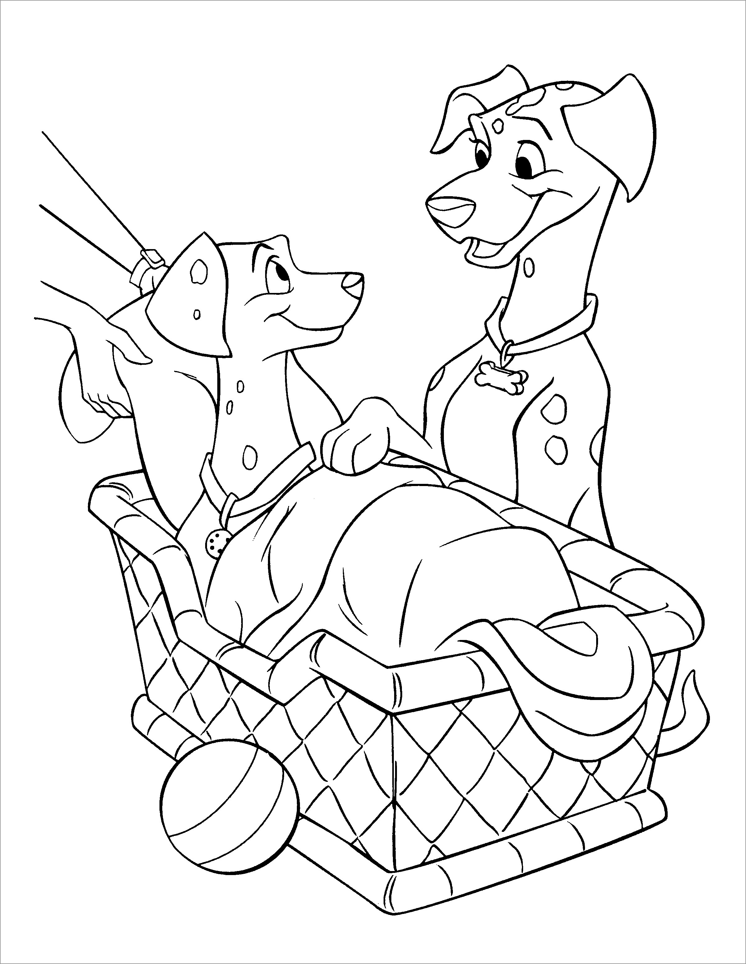 Dalmations coloring pages