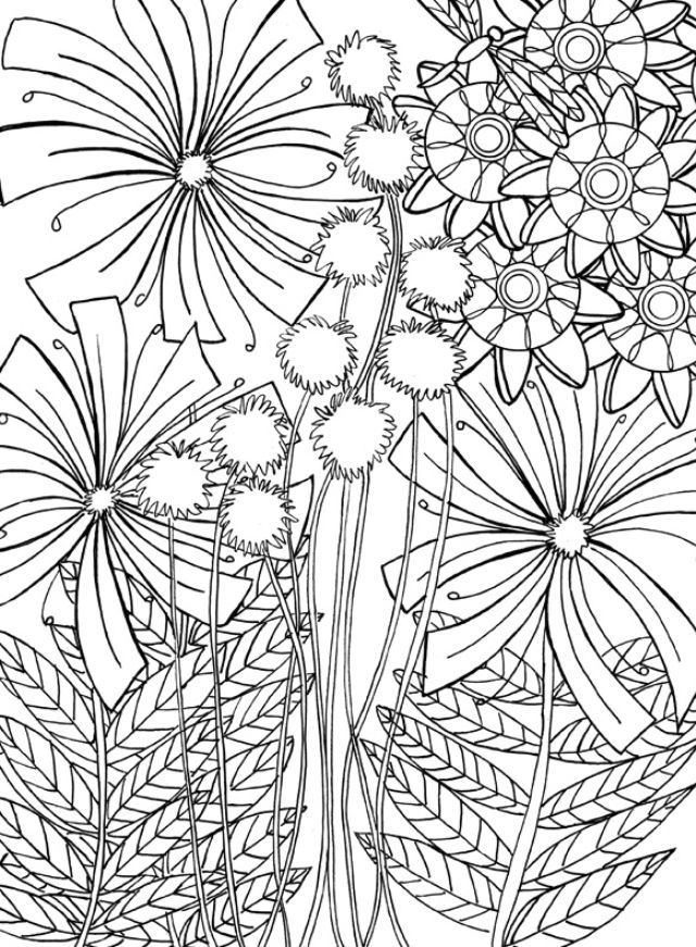 Printable dandelion coloring page coloring pages free coloring pages free adult coloring pages
