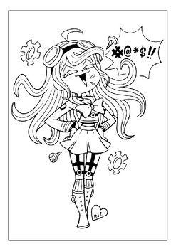 Printable danganronpa coloring pages for kids unleash creative adventure