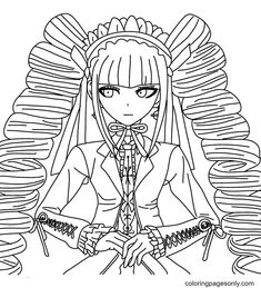 Danganronpa coloring pages
