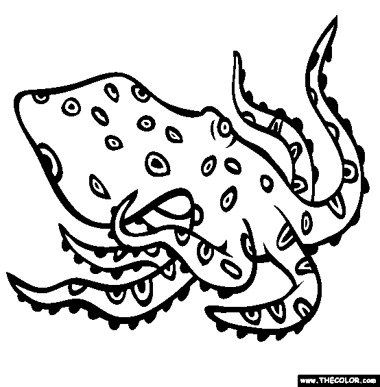 Venoous creatures online coloring pages