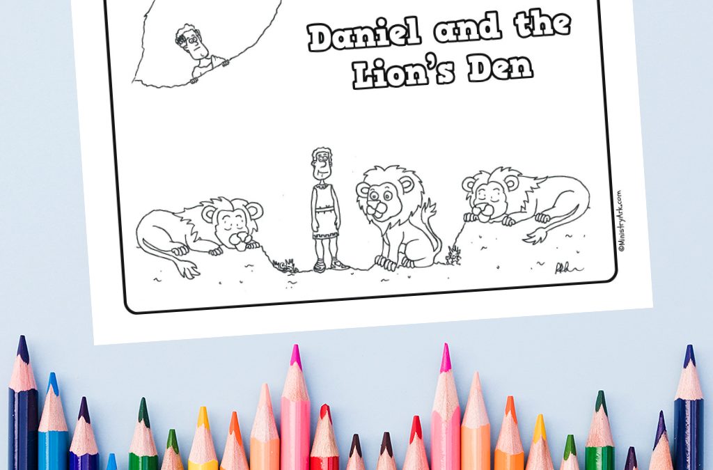 Daniel and the lions den printable â