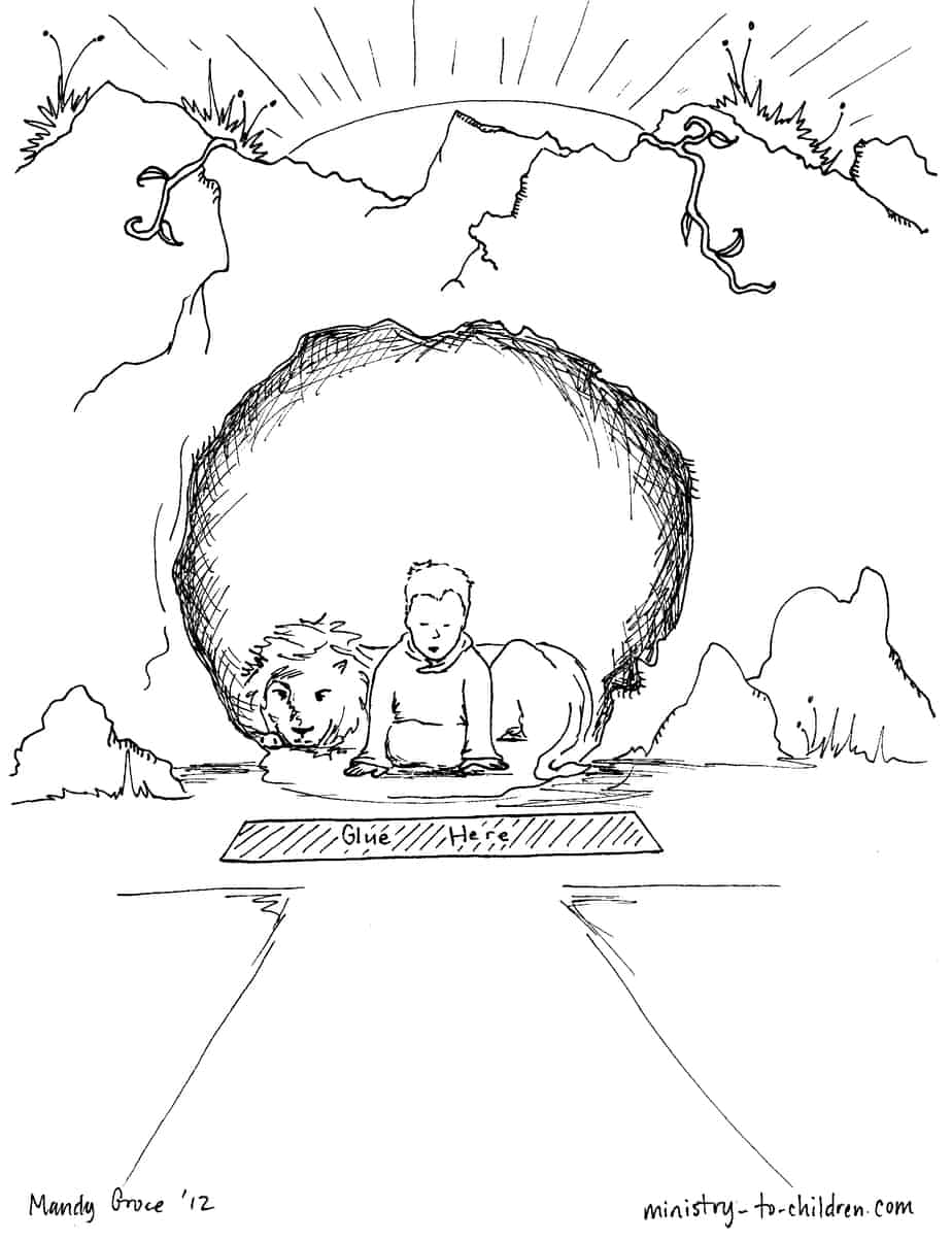 Daniel in the lions den coloring pages