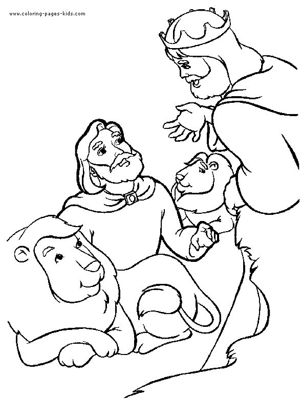 Daniel in the lions den coloring page daniel y los leones artesanãa biblica pãginas para colorear de biblia
