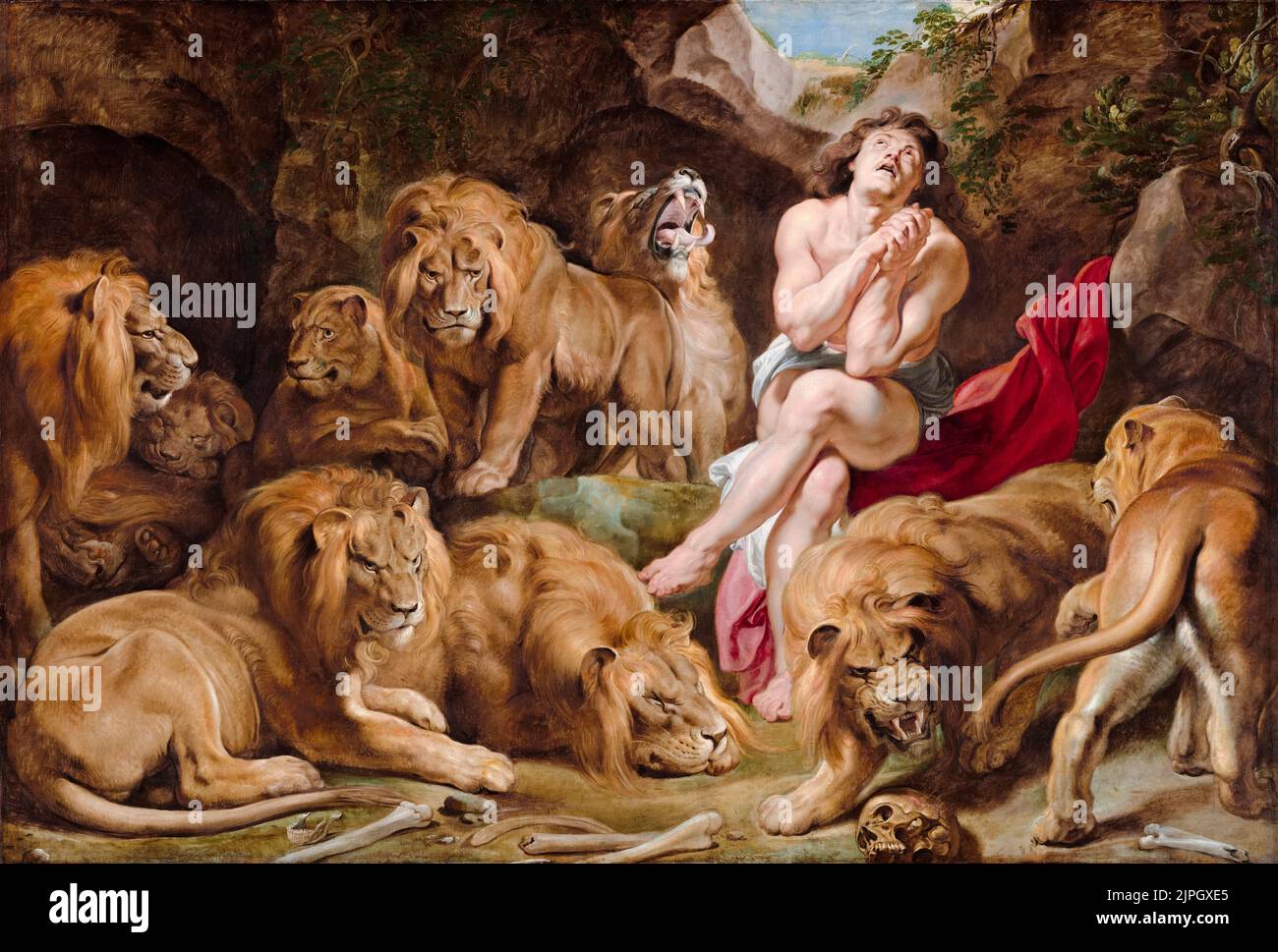 Daniel en el foso de los leon fotografãas e imãgen de alta roluciãn