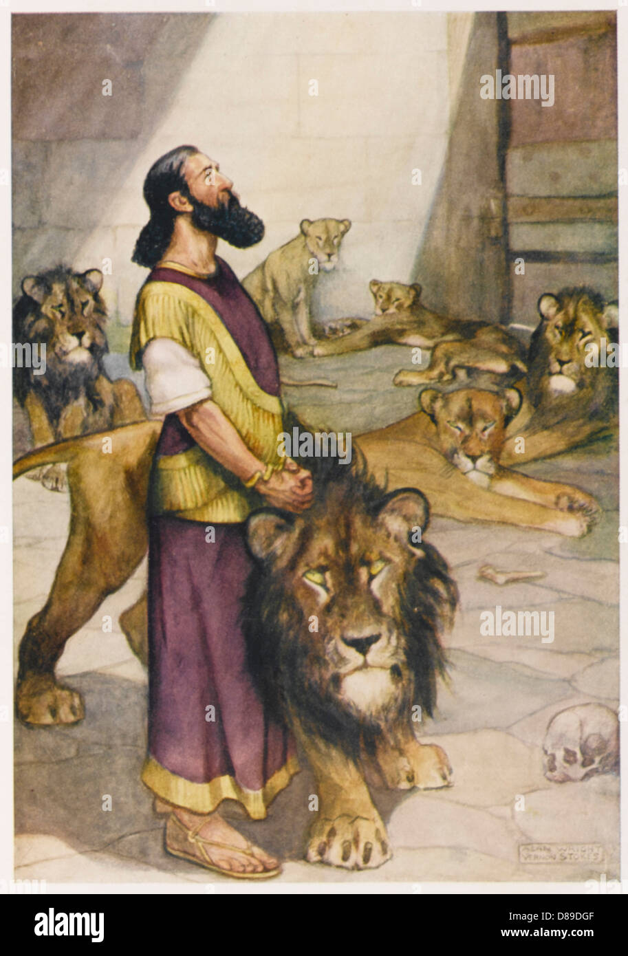 Daniel en la guarida de los leon fotografãas e imãgen de alta roluciãn