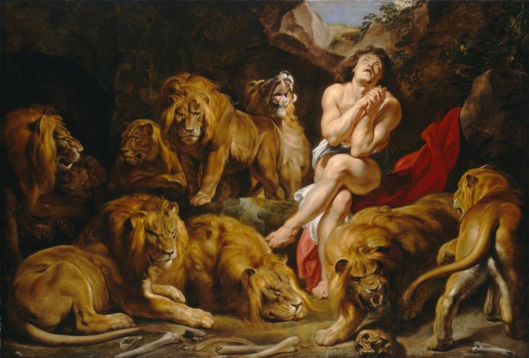 Daniel en el foso de los leones c