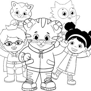 Daniel tiger coloring pages printable for free download
