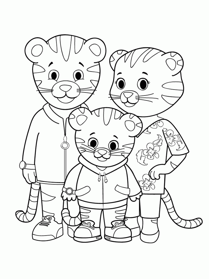 Daniel tiger coloring pages