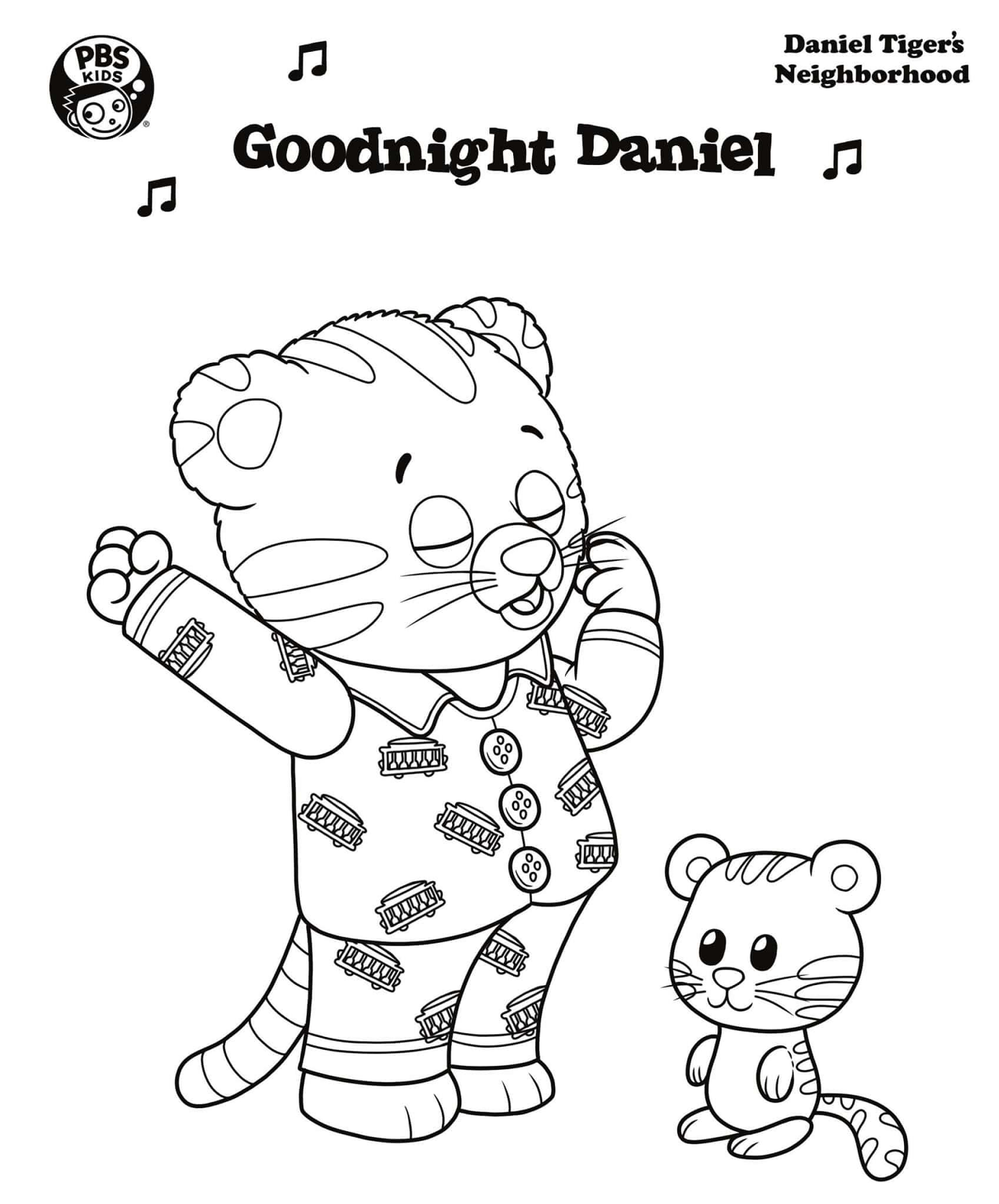 Daniel tiger coloring pages printable for free download