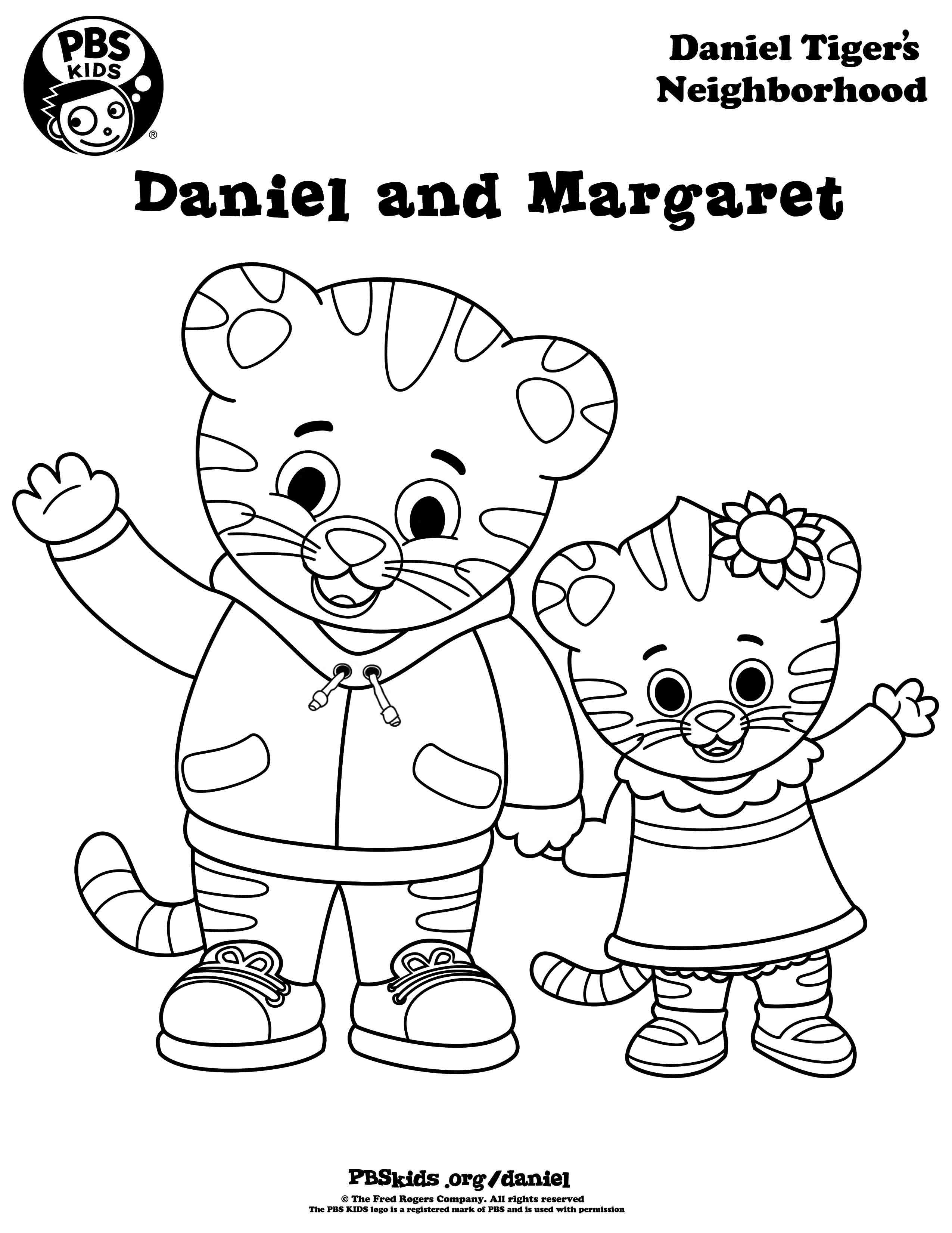 Coloring daniel tigers neighborhood pbs kids daniel tiger daniel tiger birthday party daniel tiger birthday