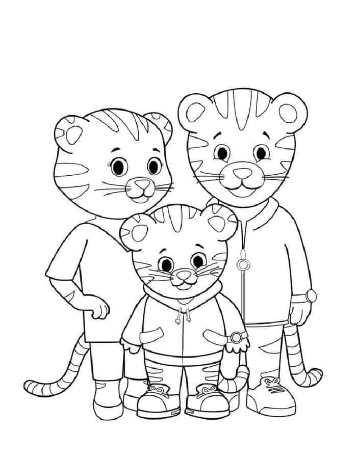 Daniel tiger halloween coloring pages family coloring pages bubble guppies coloring pages coloring books