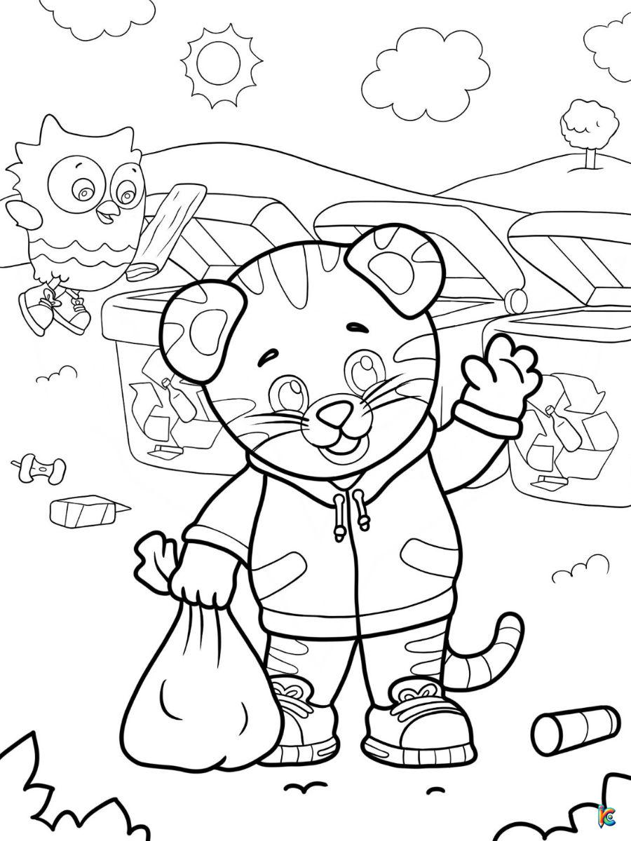 Daniel tiger coloring pages â