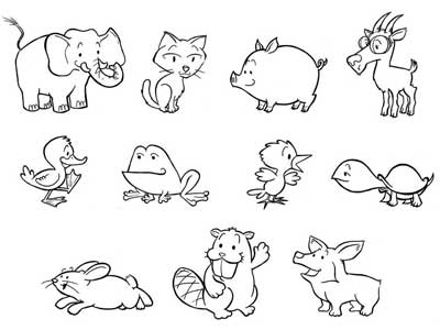 Animals coloring pages