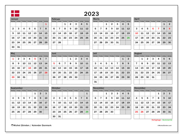 Printable calendar