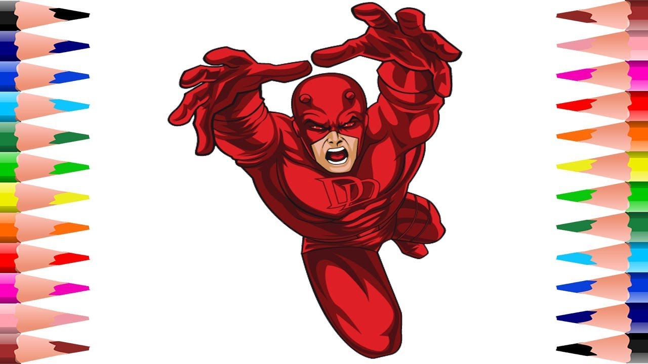 Coloring daredevil coloring page