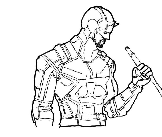 My first attempt at drawing daredevil rdaredevil