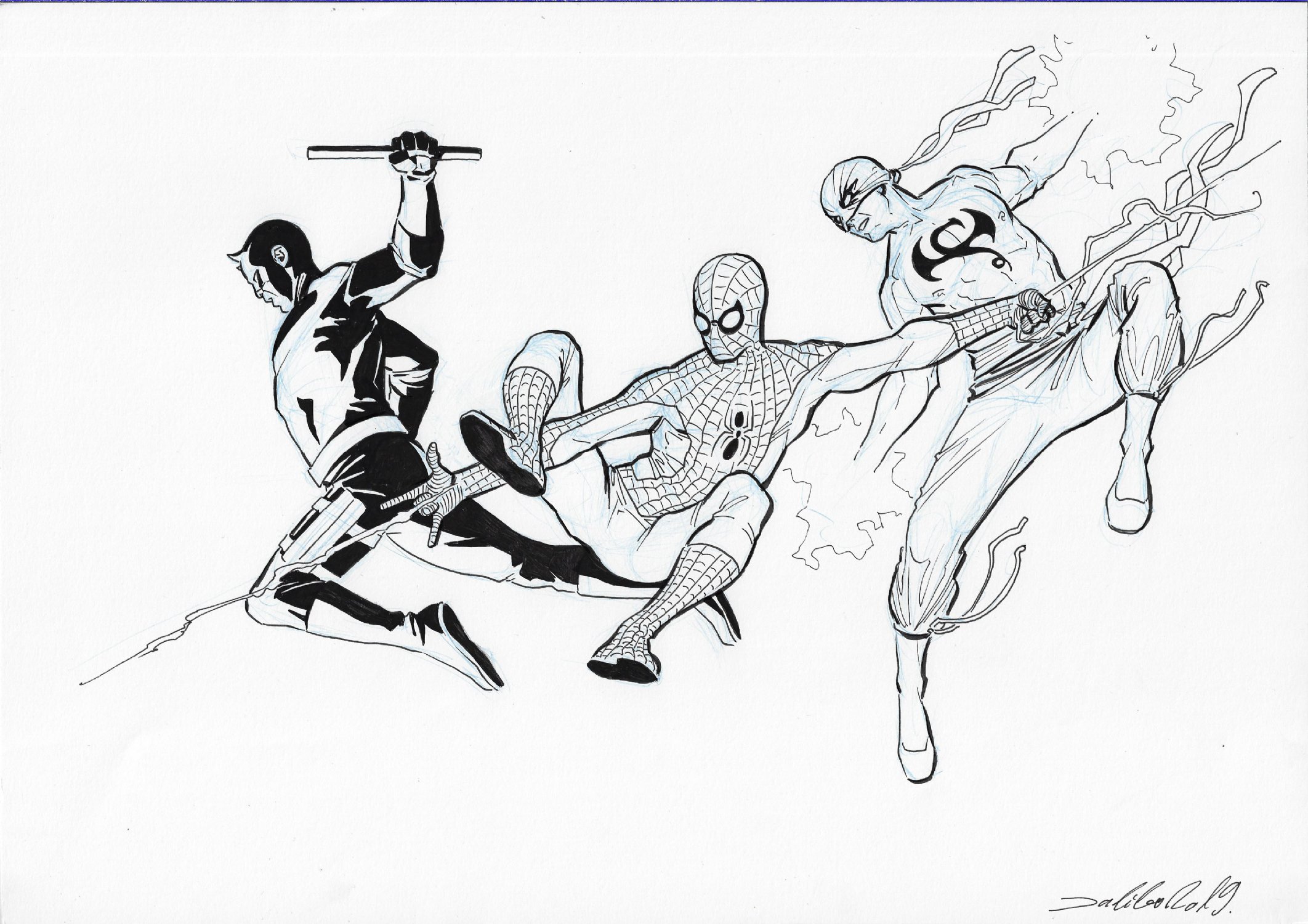 Ic art for sale from splash page ic art daredevil spider