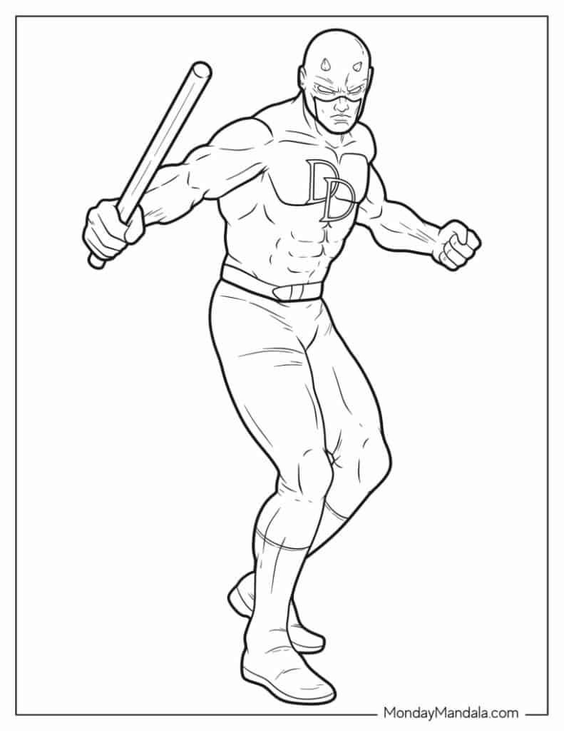 Superhero coloring pages free pdf printables