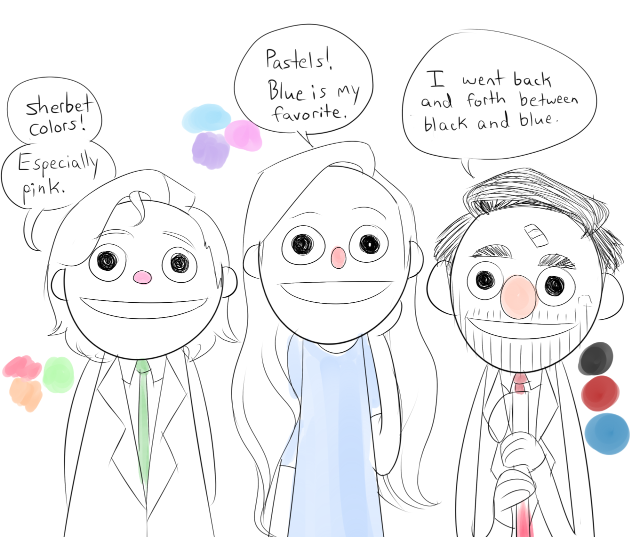 Nelson murdock and page at your service â what are you guys favorite colors