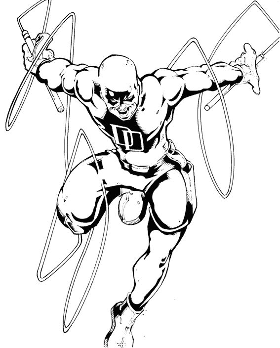 Coloring pages daredevil superheroes â printable coloring pages superhero coloring pages superhero coloring coloring pages