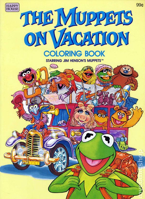 Muppets on vacation coloring book sc happy house ic books