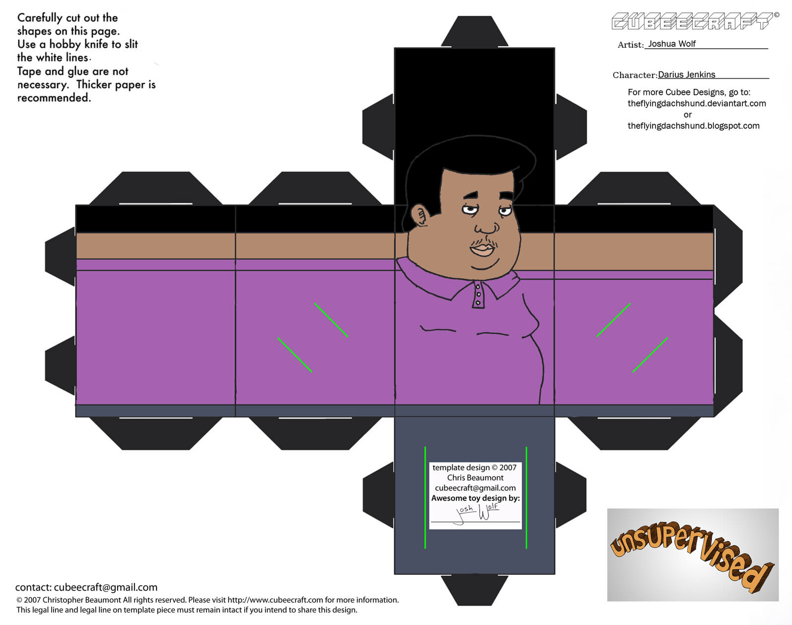 Darius jenkins paper toy free printable papercraft templates