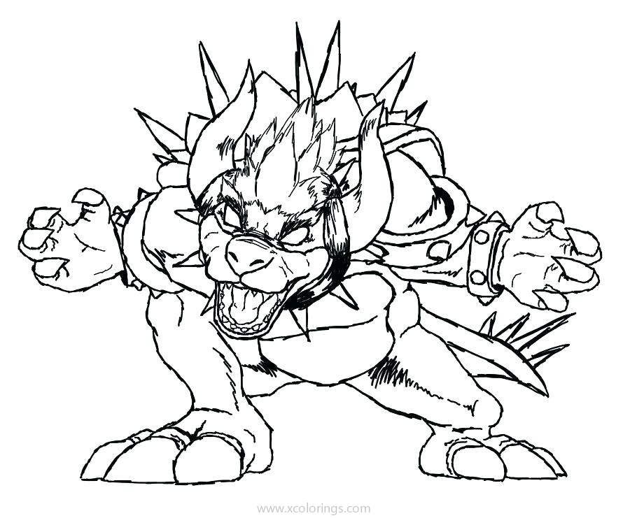 Beast bowser coloring pages in art inspiration drawing coloring pages drawings