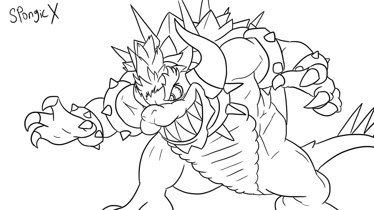 Giga bowser by spongicx on