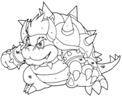 Bowser coloring pages free coloring pages