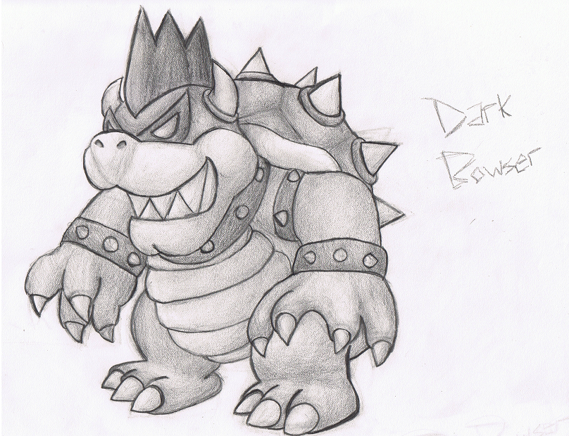 Dark bowser by bimpkinz on