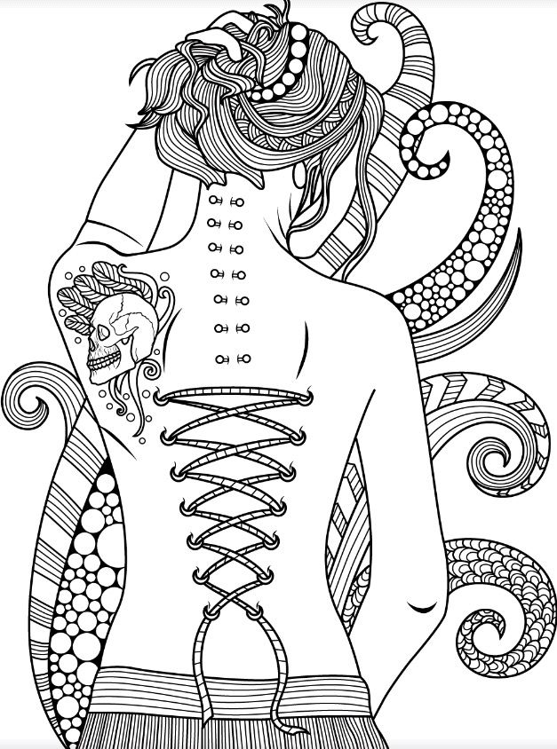 Dark gothic colorish free coloring app for adults by goodsofttech fairy coloring fairy coloring pages witch coloring pages